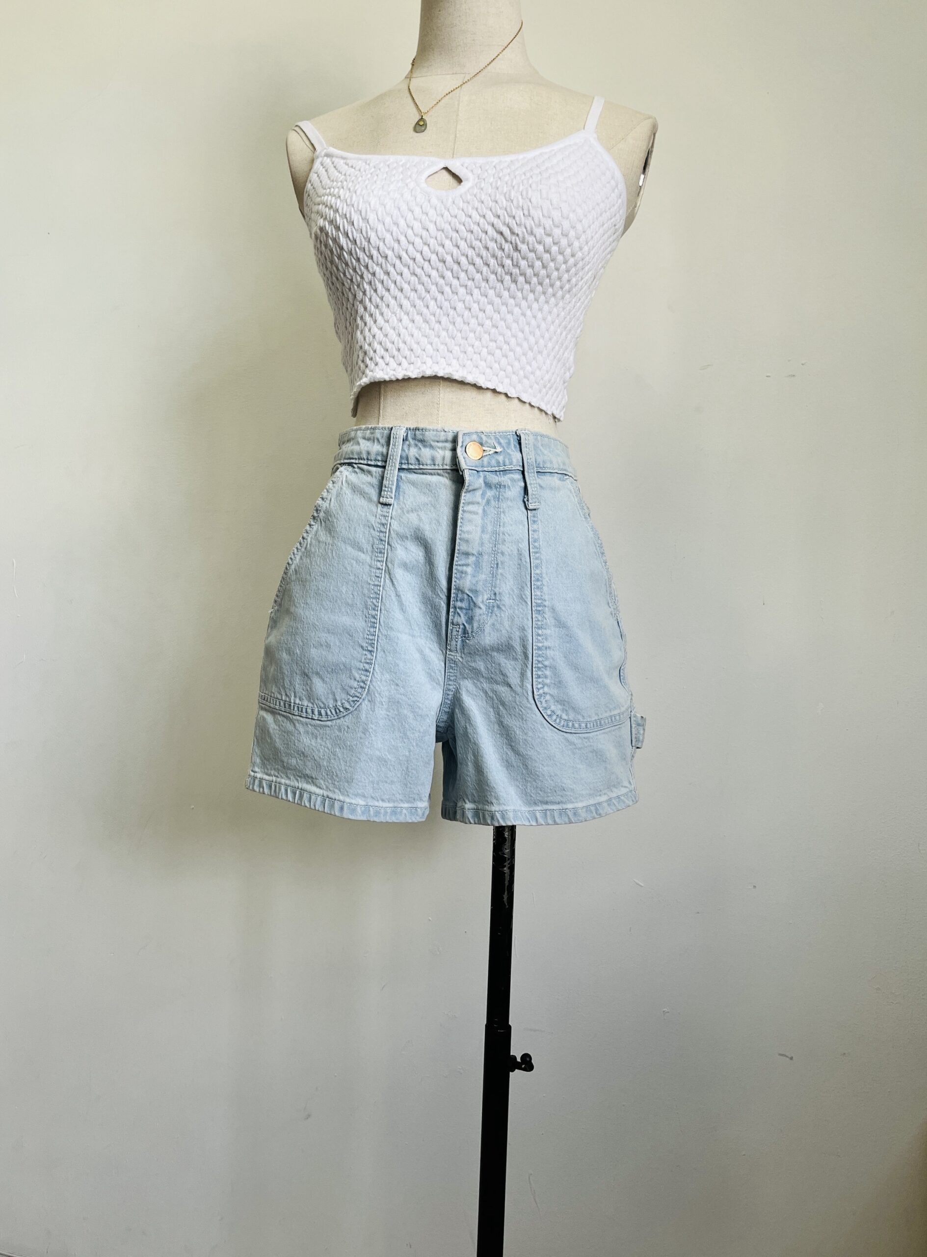 Shorts de mezclilla online tiro alto