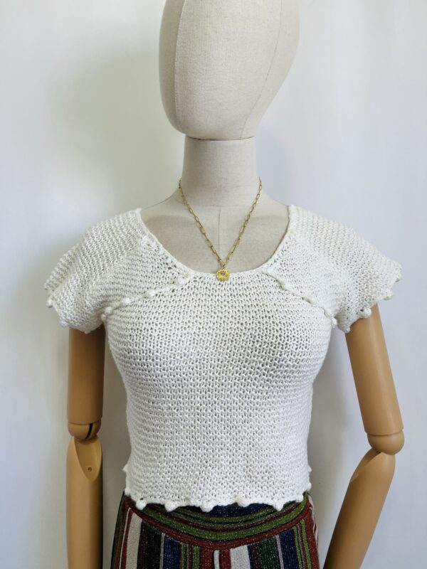 Blusa tejida corta Talla S - Image 2