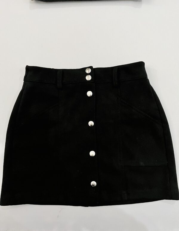Falda negra piel durazno, Talla S - Image 2
