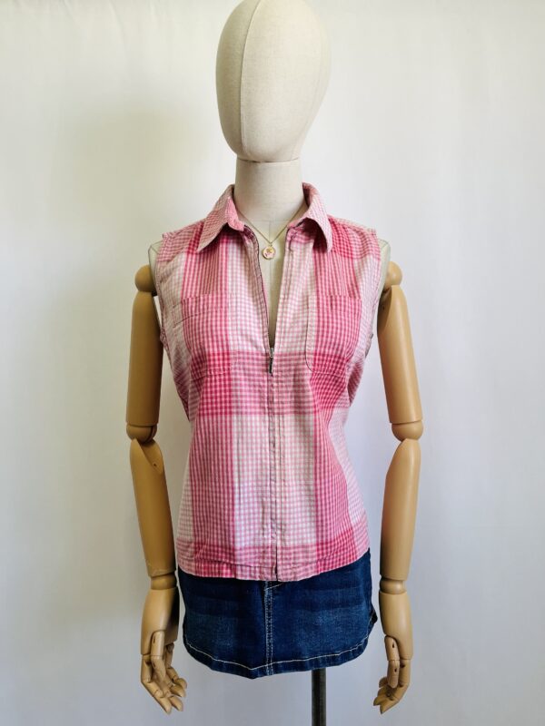Chaleco vintage rosa, Talla S