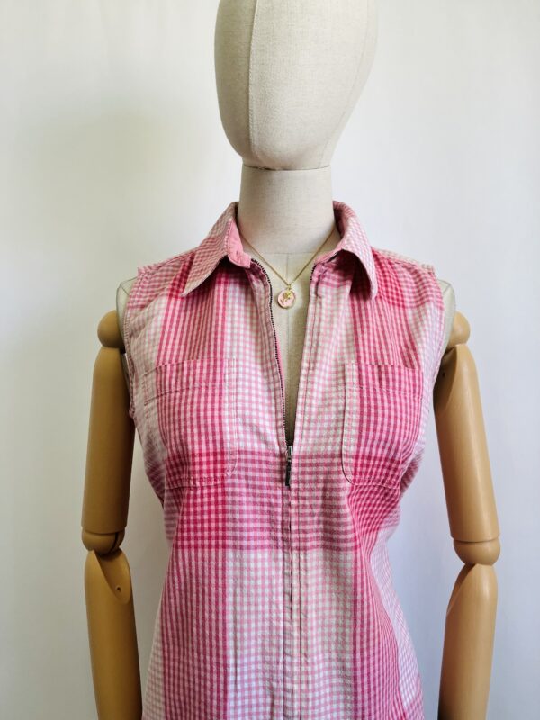 Chaleco vintage rosa, Talla S - Image 2