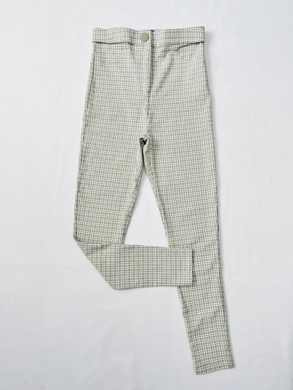 Pantalon de cuadros corte cigarette, Talla S-M