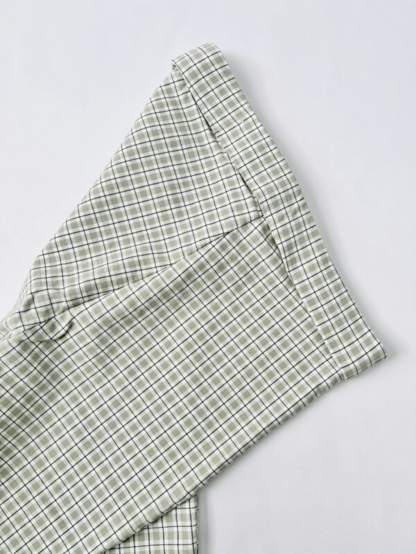 Pantalon de cuadros corte cigarette, Talla S-M - Image 3