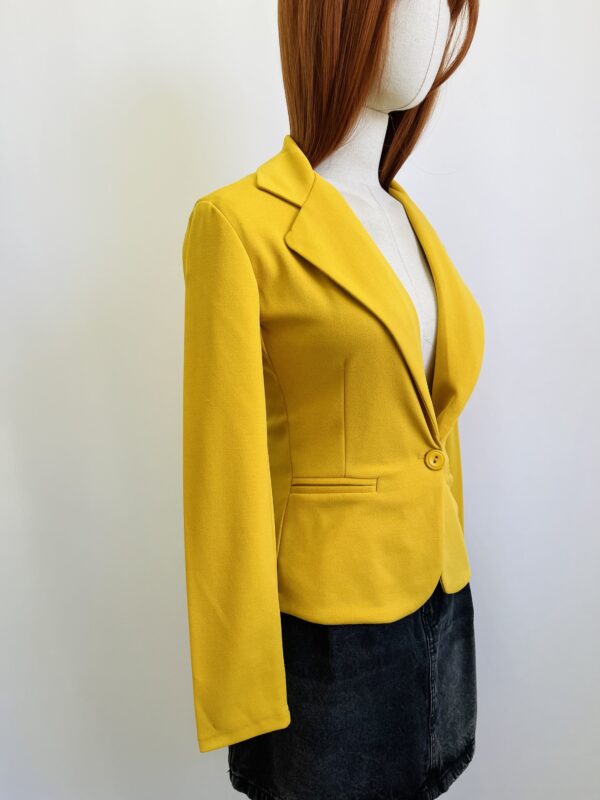 Blazer amarillo, Talla S - Image 3