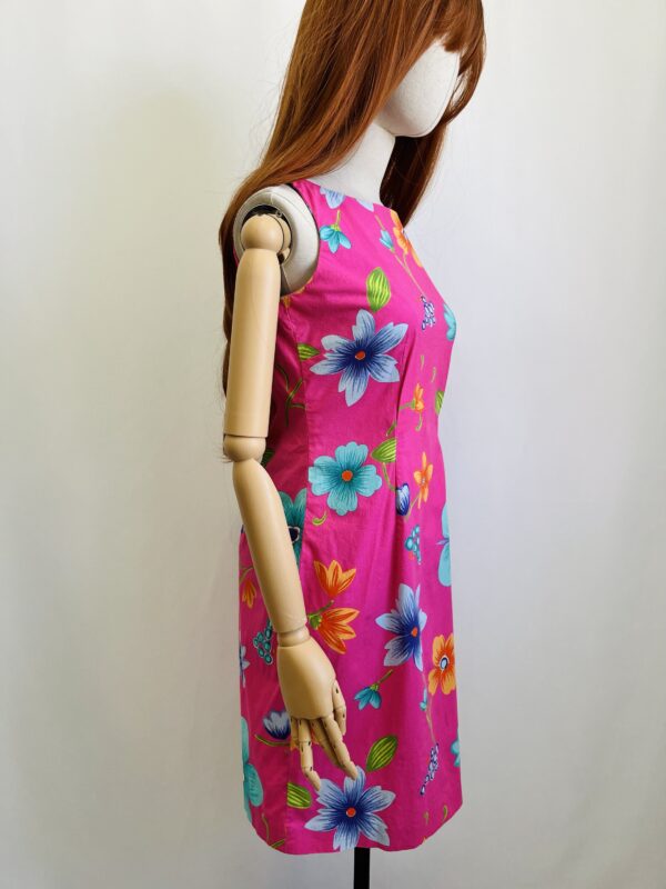 Vestido rosa floral , Talla S-M - Image 2