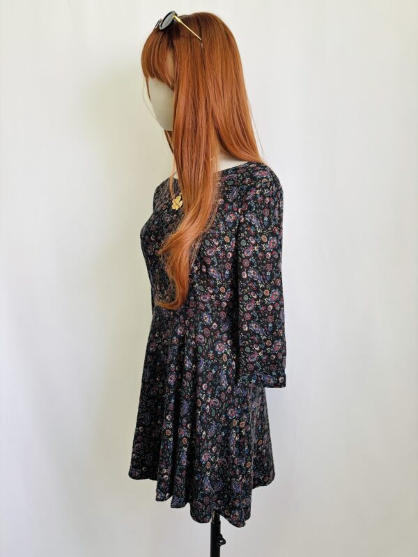 Vestido manga larga estampado, Talla M - Image 2