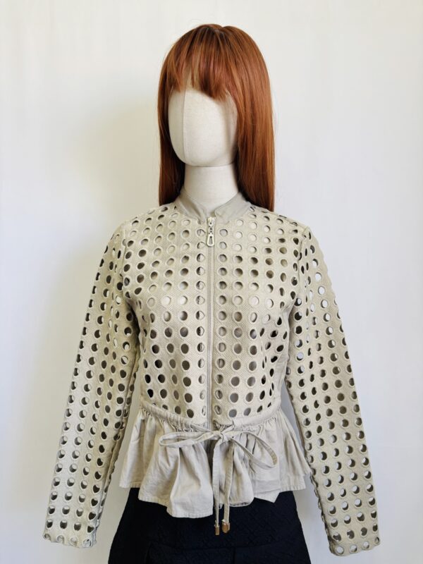 Saco beige troquelado, Talla S-M
