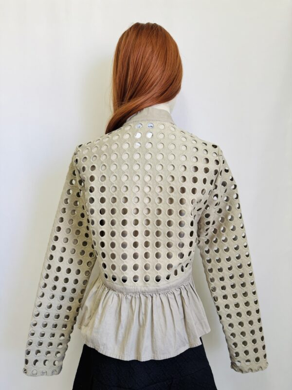 Saco beige troquelado, Talla S-M - Image 3