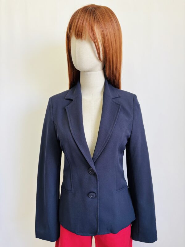 Blazer básico azul marino, Talla S