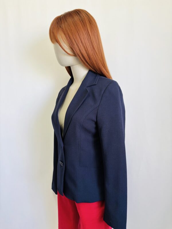 Blazer básico azul marino, Talla S - Image 2
