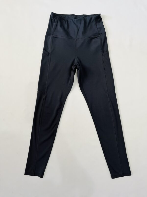 Leggins grises bolsas en costados, Talla S
