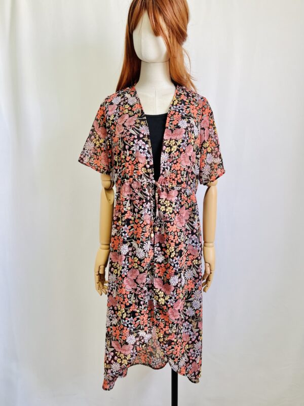 Vestido kimono con fondo, Talla L
