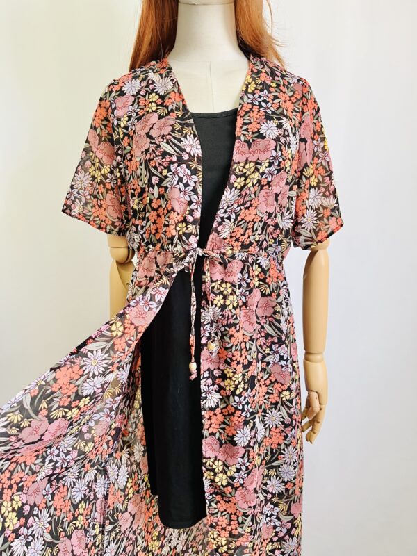 Vestido kimono con fondo, Talla L - Image 2
