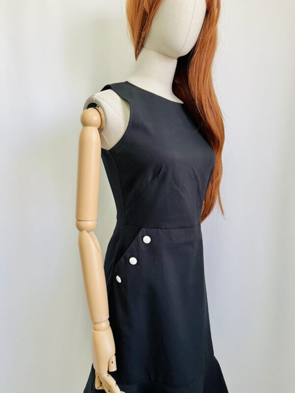 Vestido negro con botones Talla S - Image 2