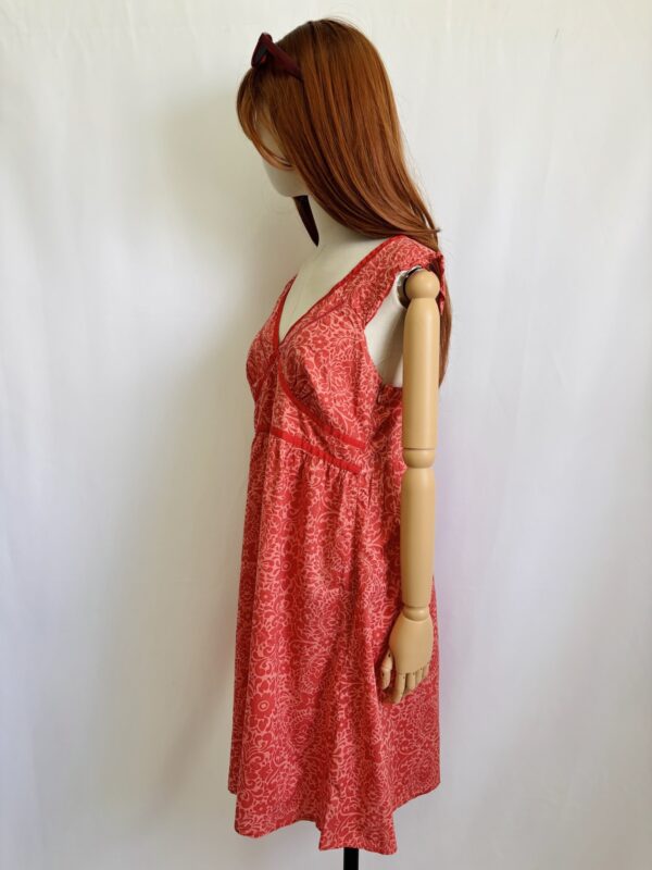 Vestido naranja sin mangas, Talla S-M - Image 2