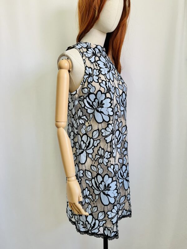Vestido con encaje azul Talla M - Image 3