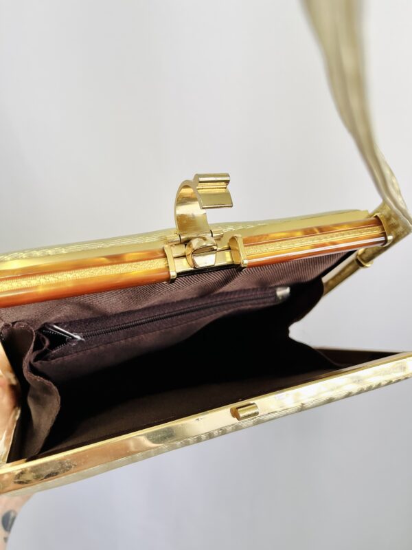 Bolso dorado vintage rectangular - Image 3