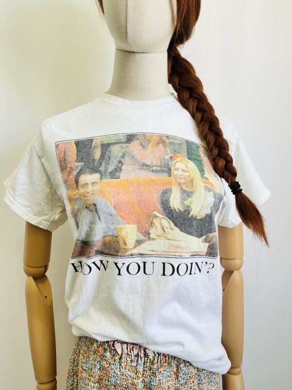 Playera blanca grafica Friends, Talla S - Image 3