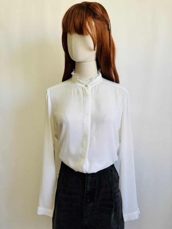 Blusa blanca vaporosa, Talla M