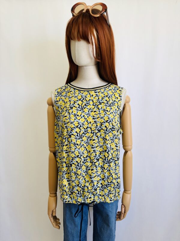 Blusa de flores amarillas, Talla S-M