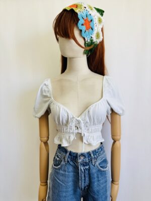 Top blanco, Talla M