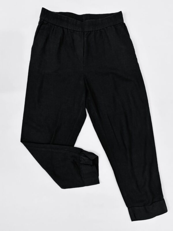 Pantalón negro de lino, Talla M-L
