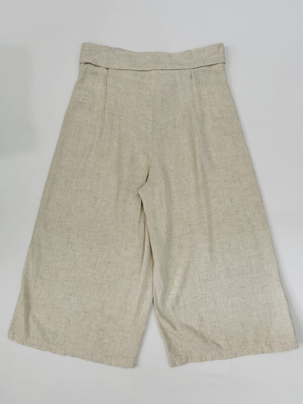 Pantalón de lino pata de elefante, Talla M - Image 3