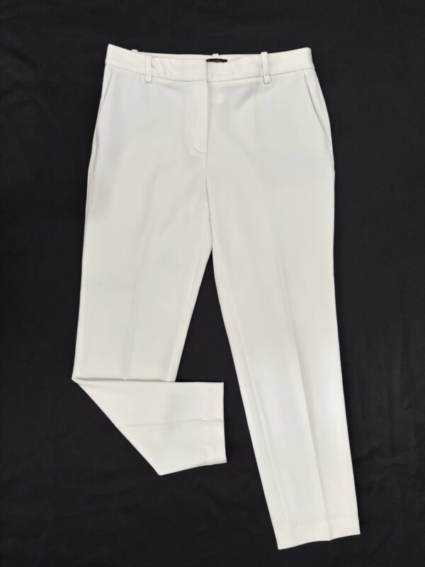Pantalón cigarette blanco Massimo Dutti, Talla M