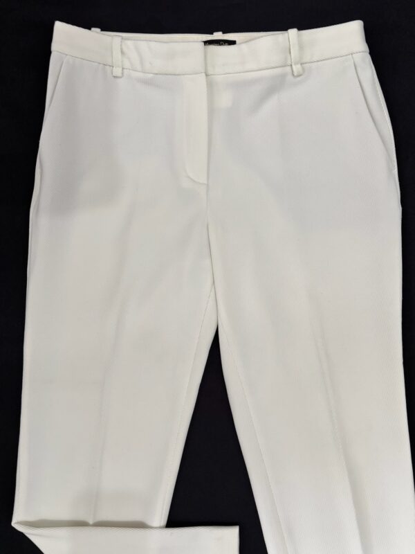 Pantalón cigarette blanco Massimo Dutti, Talla M - Image 2