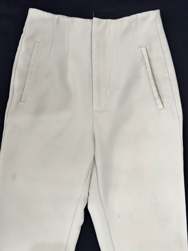 Pantalón recto beige tiro alto, Talla S - Image 2