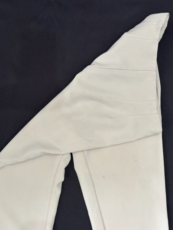 Pantalón recto beige tiro alto, Talla S - Image 3