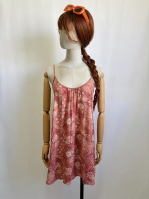 Blusa con flores naranja Talla S