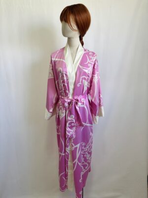 Kimono rosa con blanco Talla L