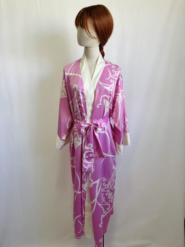 Kimono rosa con blanco Talla L
