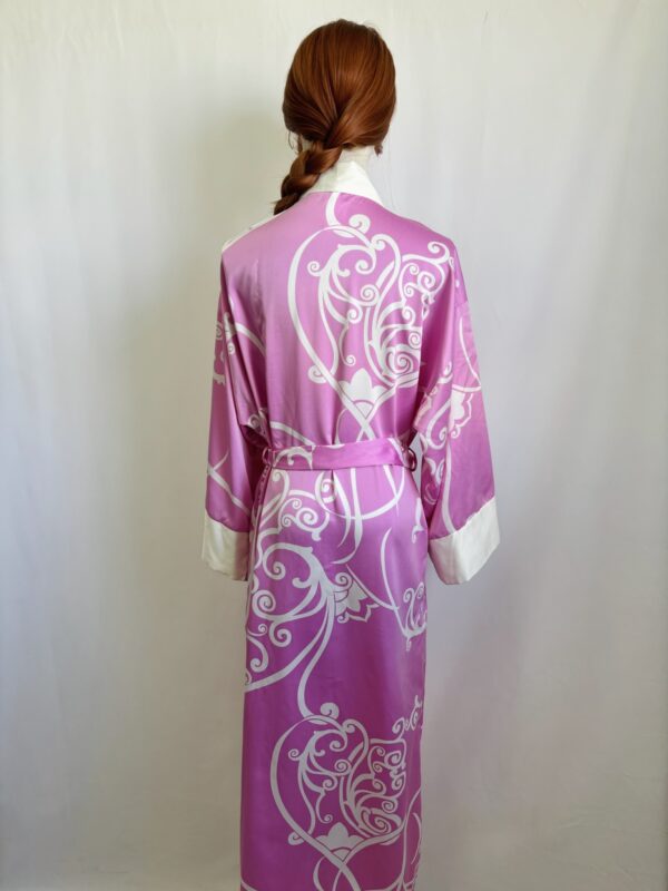 Kimono rosa con blanco Talla L - Image 3