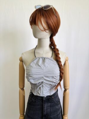 Top brilloso sin espalda Talla M