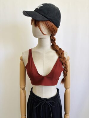 Bralette sencillo terracota, Talla S-M