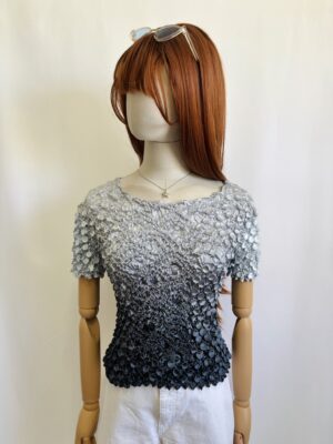 Blusa degradada con textura, Talla S-M