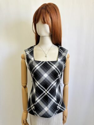 Blusa de rombos entallada, Talla XS-S