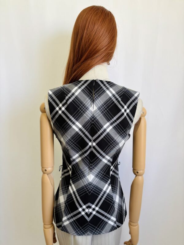 Blusa de rombos entallada, Talla XS-S - Image 3