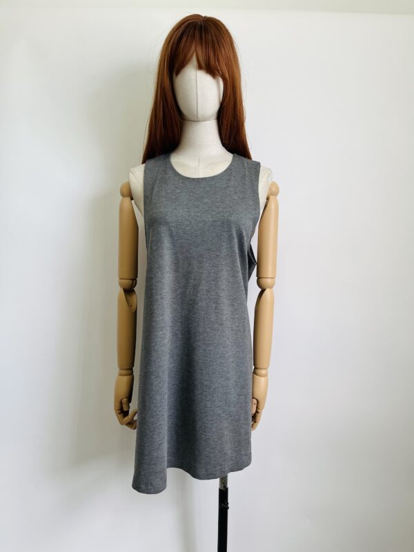 Vestido tirantes gris Talla grande