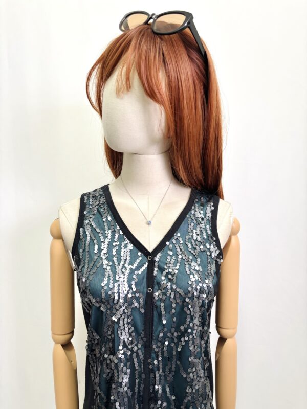 Vestido lentejuelas Vera Wang Talla S - Image 2