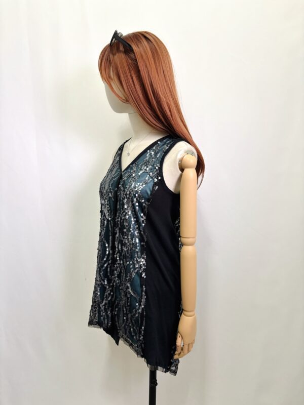 Vestido lentejuelas Vera Wang Talla S - Image 3
