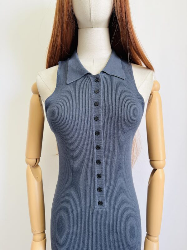 Vestido canalé Talla L - Image 2
