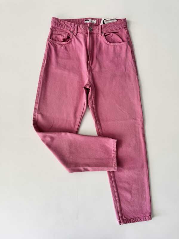 Jeans tiro alto Rosa Talla 6