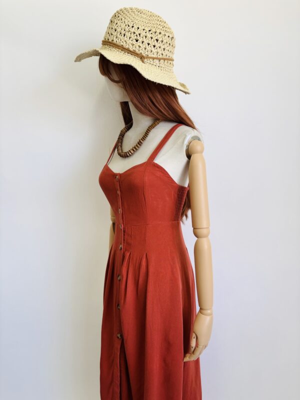 Vestido midi botones Talla S - Image 2