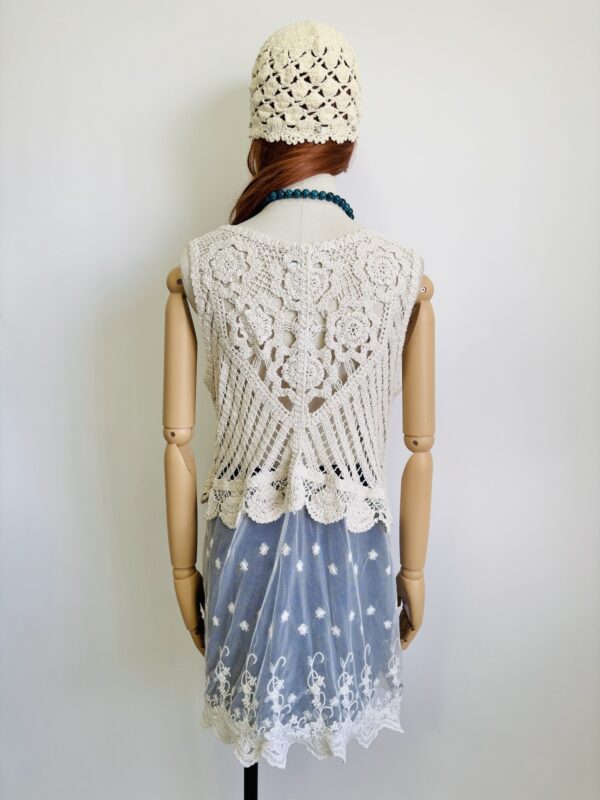 Chaleco boho encaje Talla M-L - Image 3