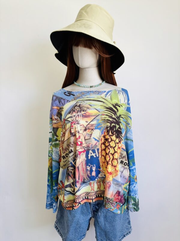 Blusa estampada Hawái Talla L