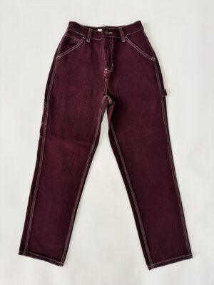 Pantalón recto vino Talla S