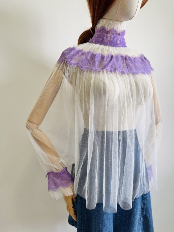 Blusa encaje transparente Talla S - Image 2